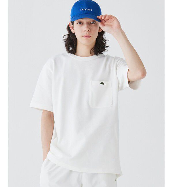 LACOSTE「鹿の子地ポケット半袖Tシャツ」|Tシャツ・カットソー|