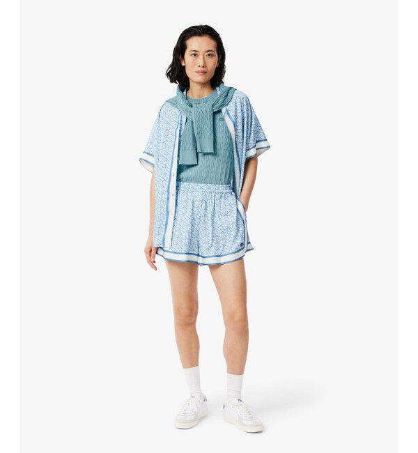 LACOSTE「ケーブルニットTシャツ」|ニット・セーター|