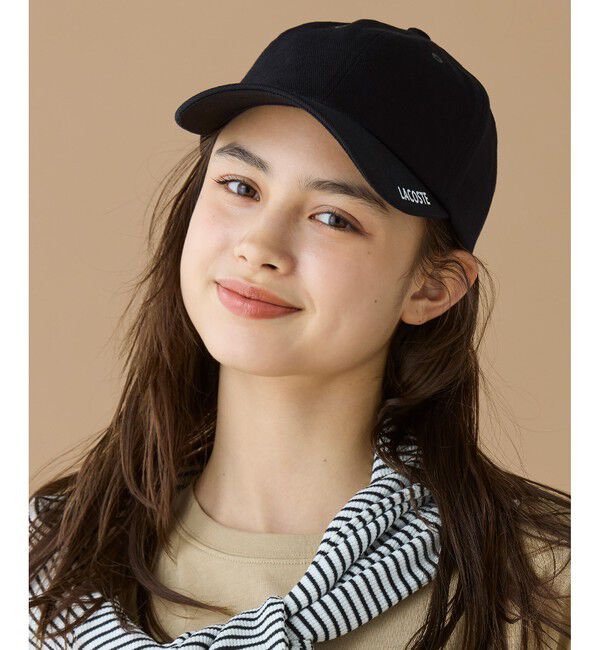 LACOSTE「ブリムプリント6パネルキャップ」|キャップ・キャスケット|