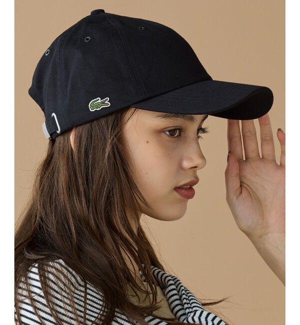 LACOSTE「ブリムプリント6パネルキャップ」|キャップ・キャスケット|