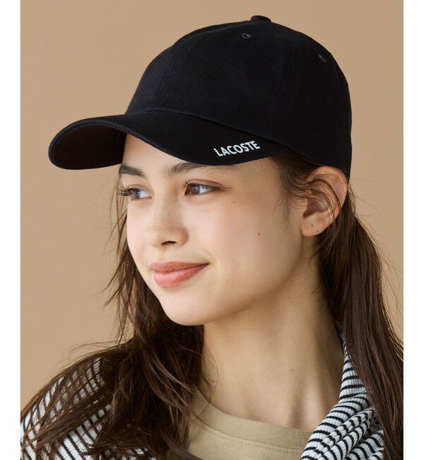 LACOSTE「ブリムプリント6パネルキャップ」|キャップ・キャスケット|