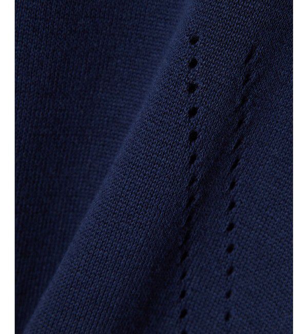 LACOSTE「シームレス3Dニット半袖セーター」|ニット・セーター|