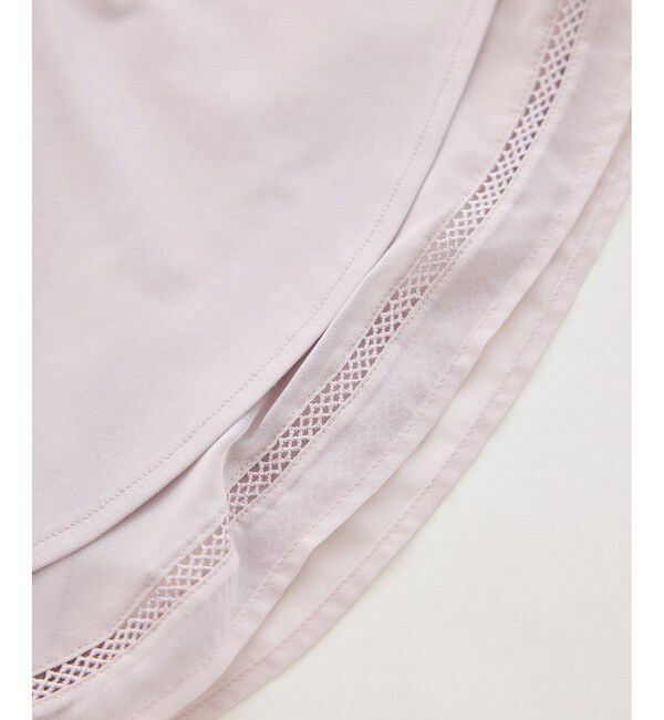 Rope&rsquo;Picnic「レースドッキングフレアスリーブカットトップス/UVカット・接触冷感」|Tシャツ・カットソー|
