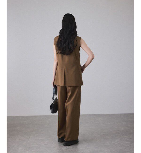 ADAM ET ROPE'「NIKKE GABARDINE GILET」|ベスト・ジレ|