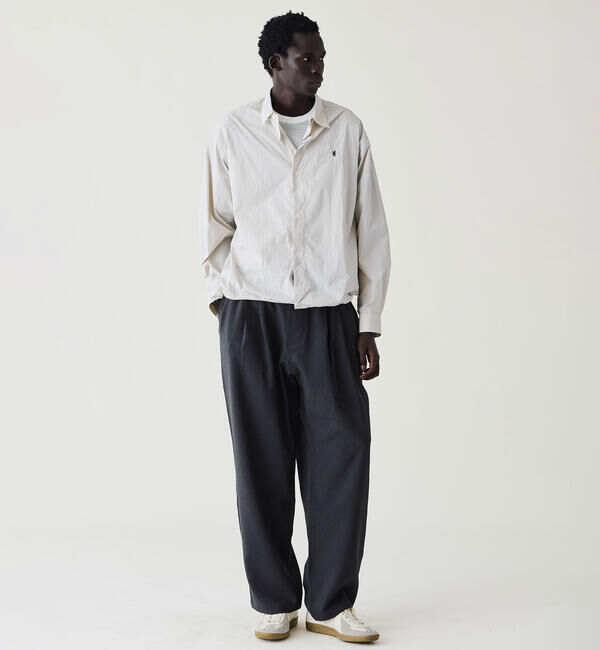 DANTON「handvaerk | 60/2 クルーネックビッグポケットTシャツ STRIPE MEN」|Tシャツ・カットソー|