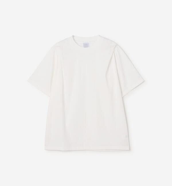  「GOOD PEOPLE GOOD STITCHING GOOD PRODUCT | クルーネック プレートショルダーTシャツ WOMEN」|Tシャツ・カットソー|