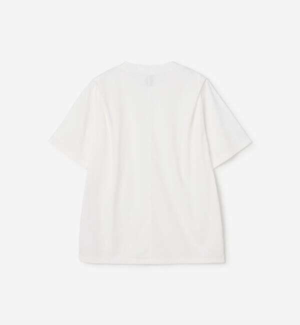  「GOOD PEOPLE GOOD STITCHING GOOD PRODUCT | クルーネック プレートショルダーTシャツ WOMEN」|Tシャツ・カットソー|