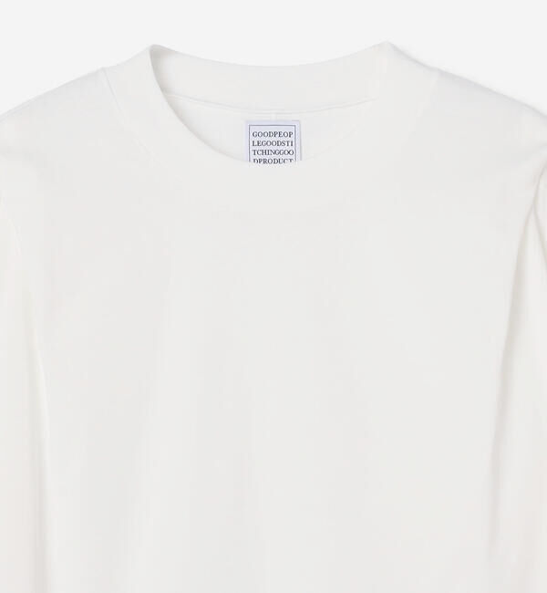  「GOOD PEOPLE GOOD STITCHING GOOD PRODUCT | クルーネック プレートショルダーTシャツ WOMEN」|Tシャツ・カットソー|