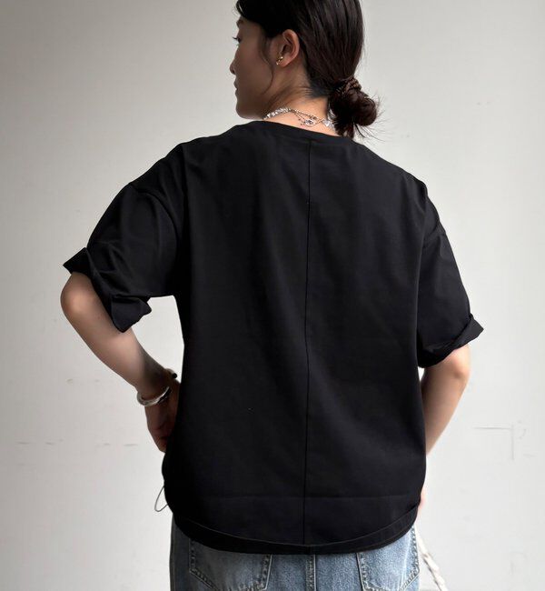  「【WEB限定】サイドドロストロゴTEE」|Tシャツ・カットソー|