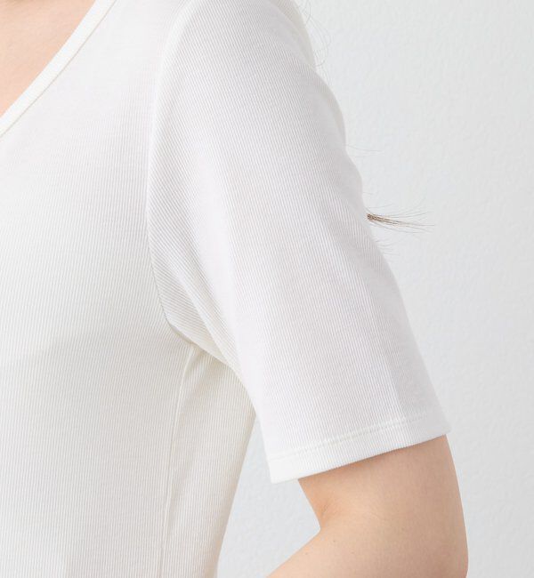  「予約【すっきり見え】キュプラコットンテレコTee」|Tシャツ・カットソー|