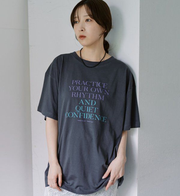  「PRACTICEロゴBIGTee」|Tシャツ・カットソー|チャコールグレー