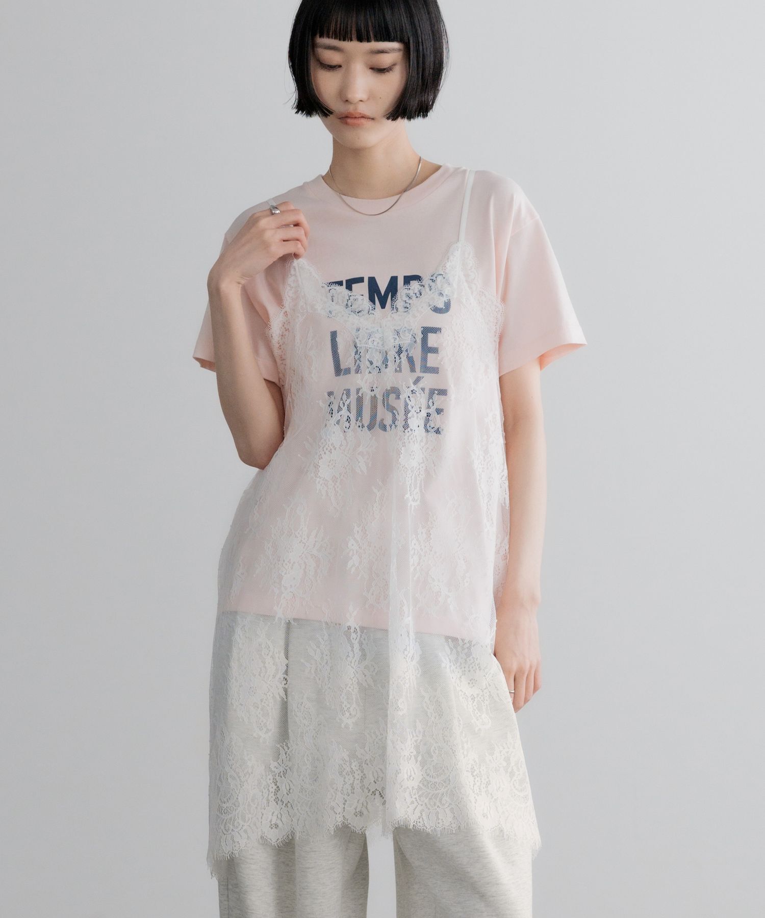 LOWRYS FARM「ビンテージレースミニワンピース」|ワンピース|