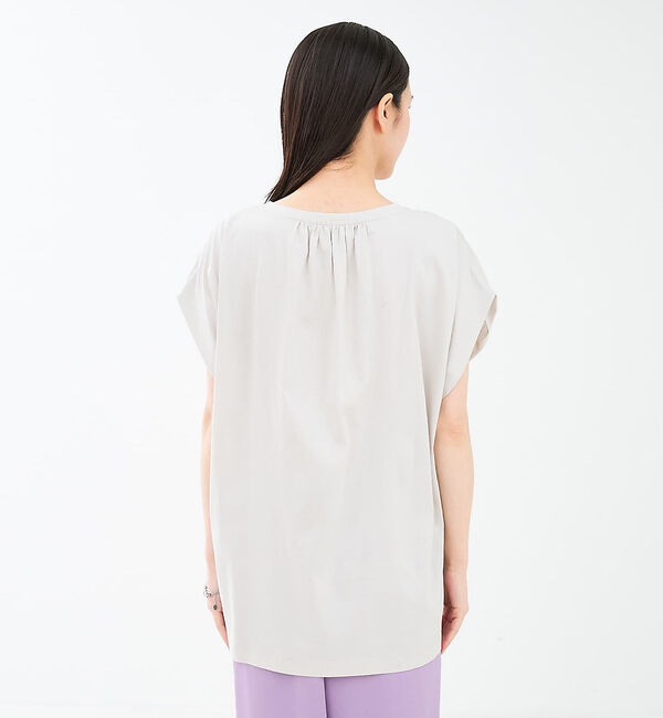 collex「【接触冷感・UVカット】コンパクトクールフレンチスリーブチュニック」|Tシャツ・カットソー|