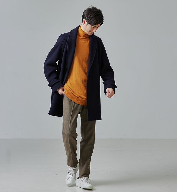 ABAHOUSE「【シルクの様な光沢】カシミヤ　タートルネック ニット」|ニット・セーター|