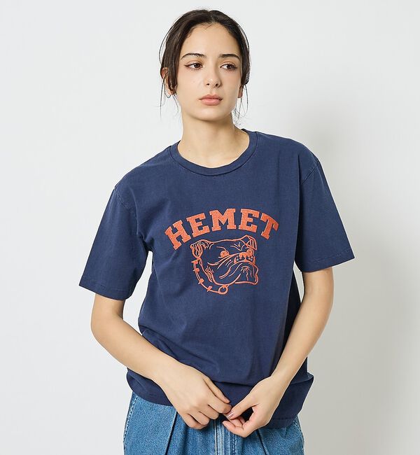 ABAHOUSE「【MIXTA/ミクスタ 】HEMET / Tシャツ / ユニセックス【予約】」|Tシャツ・カットソー|ダークネイビー