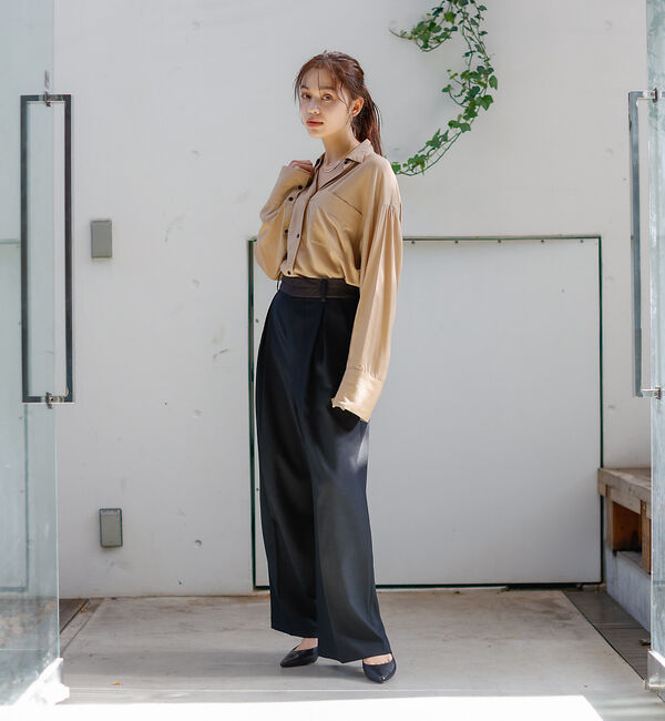 Rouge vif「レーヨンとろみシャツ」|シャツ・ブラウス|