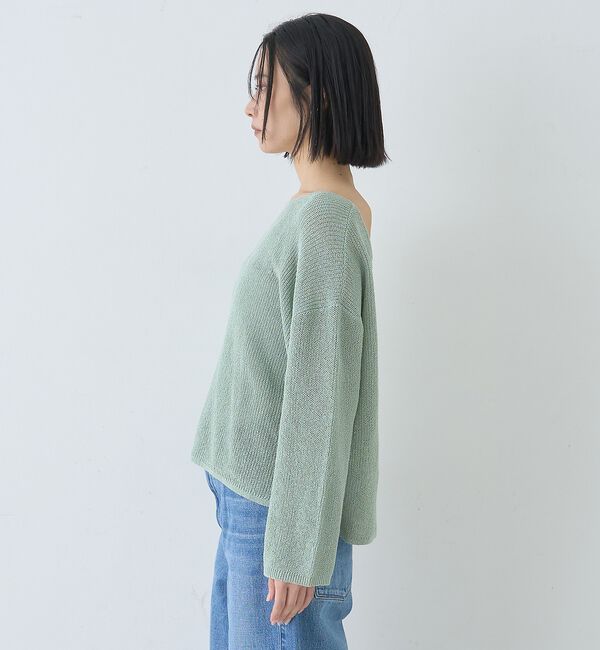 Rouge vif「【一部店舗限定】バックスリット ゆるメッシュニット」|ニット・セーター|