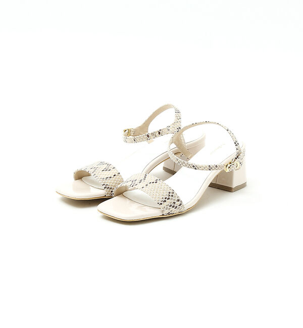 AU BANNISTER「【販売店舗限定】ダブルストラップブロックヒールサンダル」|サンダル|その他