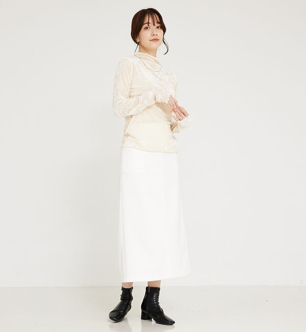 abahouse mavie「シアーフロッキーメロウプルオーバー」|Tシャツ・カットソー|