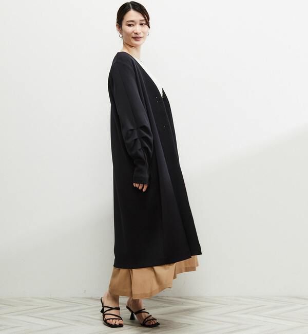 Soffitto「《定番》ノーカラータックスリーブコート」|その他|