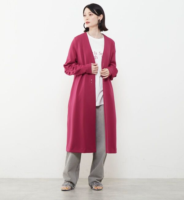 Soffitto「《定番》ノーカラータックスリーブコート」|その他|