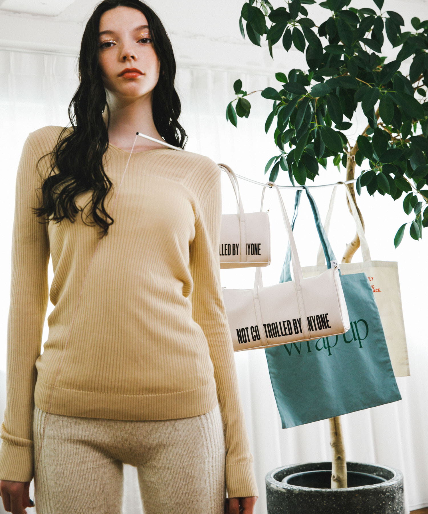 RODE SKO「Pas De DANSE　Letter ToteBag」|トートバッグ|