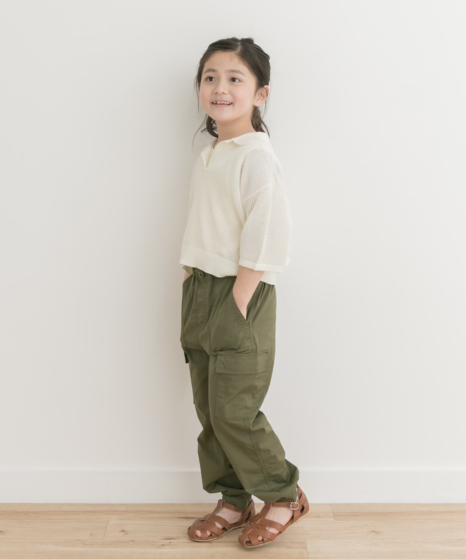 URBAN RESEARCH DOORS「クロップドメッシュシャツ(KIDS)」|ニット・セーター|