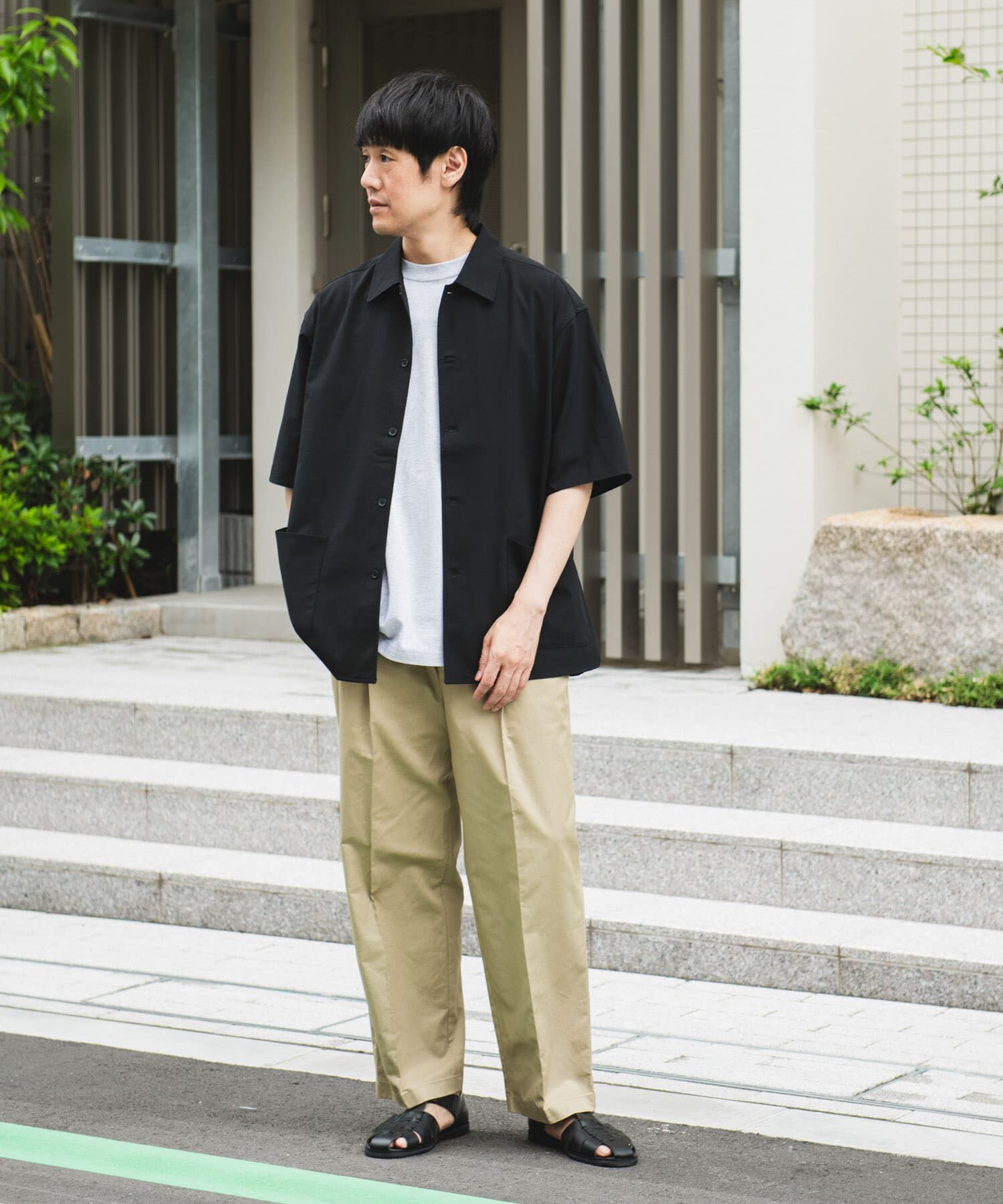URBAN RESEARCH DOORS「『XLサイズ/WEB限定』『UR TECH DRYLUXE』SHORT-SLEEVE SHIRTS」|シャツ・ブラウス|