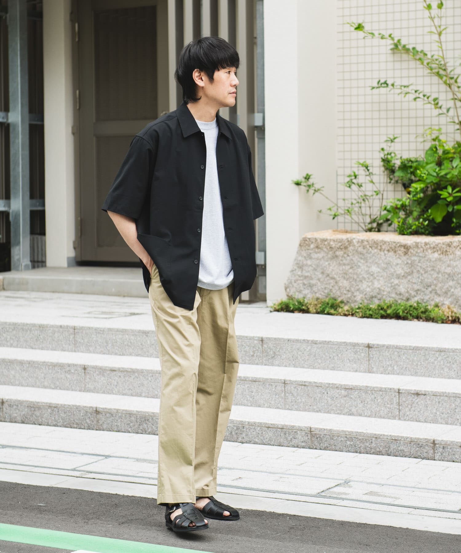 URBAN RESEARCH DOORS「『XLサイズ/WEB限定』『UR TECH DRYLUXE』SHORT-SLEEVE SHIRTS」|シャツ・ブラウス|