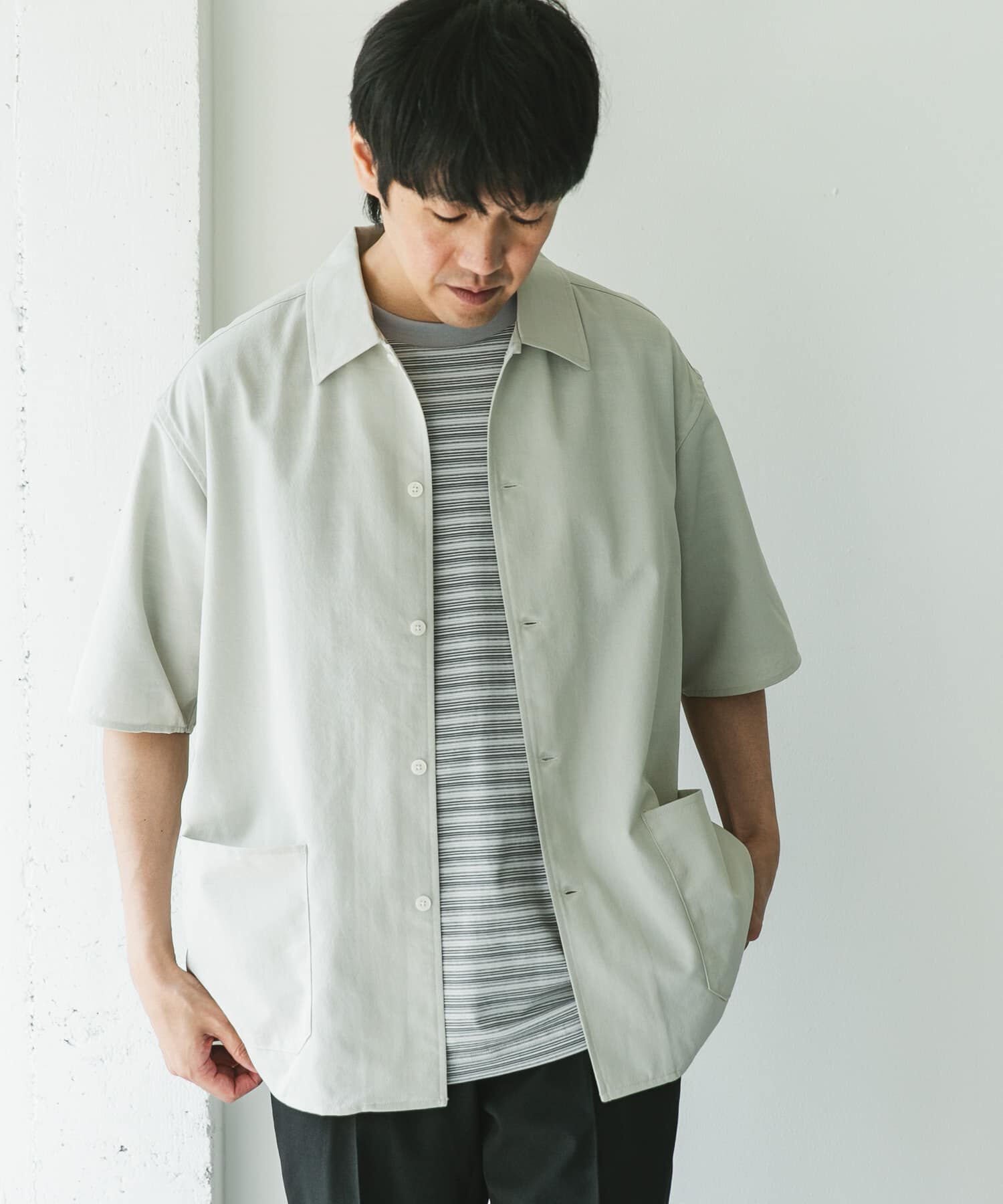 URBAN RESEARCH DOORS「『XLサイズ/WEB限定』『UR TECH DRYLUXE』SHORT-SLEEVE SHIRTS」|シャツ・ブラウス|