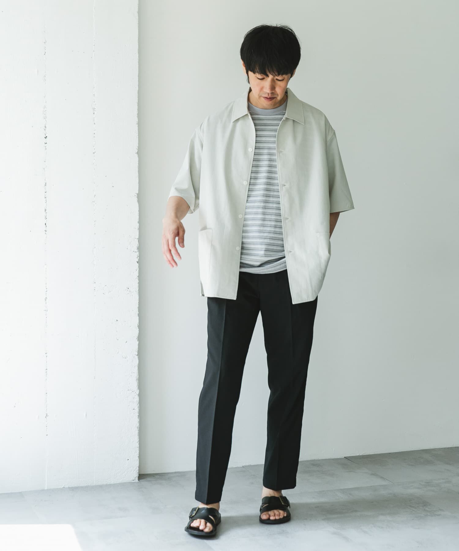 URBAN RESEARCH DOORS「『XLサイズ/WEB限定』『UR TECH DRYLUXE』SHORT-SLEEVE SHIRTS」|シャツ・ブラウス|