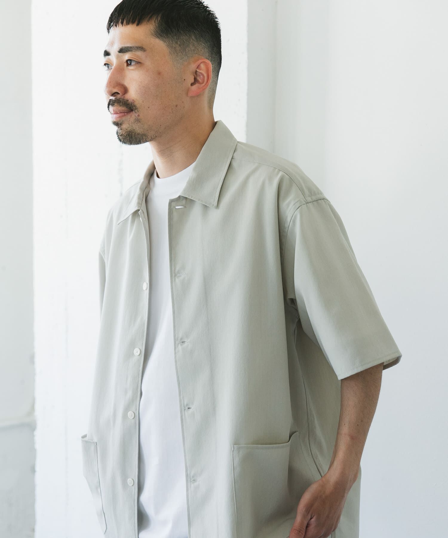URBAN RESEARCH DOORS「『XLサイズ/WEB限定』『UR TECH DRYLUXE』SHORT-SLEEVE SHIRTS」|シャツ・ブラウス|