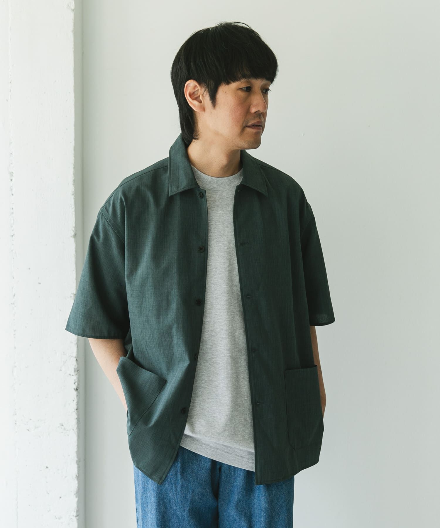 URBAN RESEARCH DOORS「『XLサイズ/WEB限定』『UR TECH DRYLUXE』SHORT-SLEEVE SHIRTS」|シャツ・ブラウス|