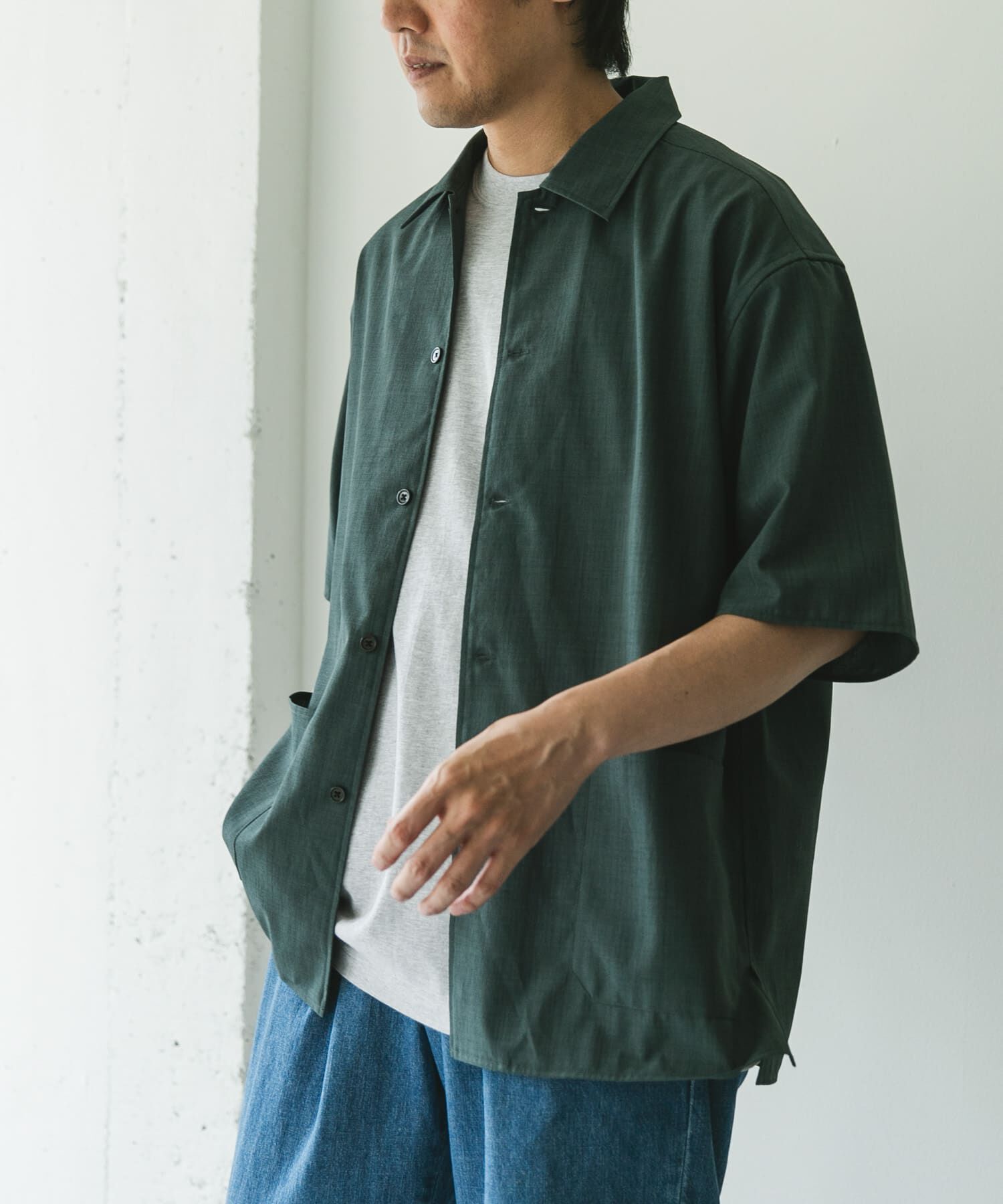 URBAN RESEARCH DOORS「『XLサイズ/WEB限定』『UR TECH DRYLUXE』SHORT-SLEEVE SHIRTS」|シャツ・ブラウス|