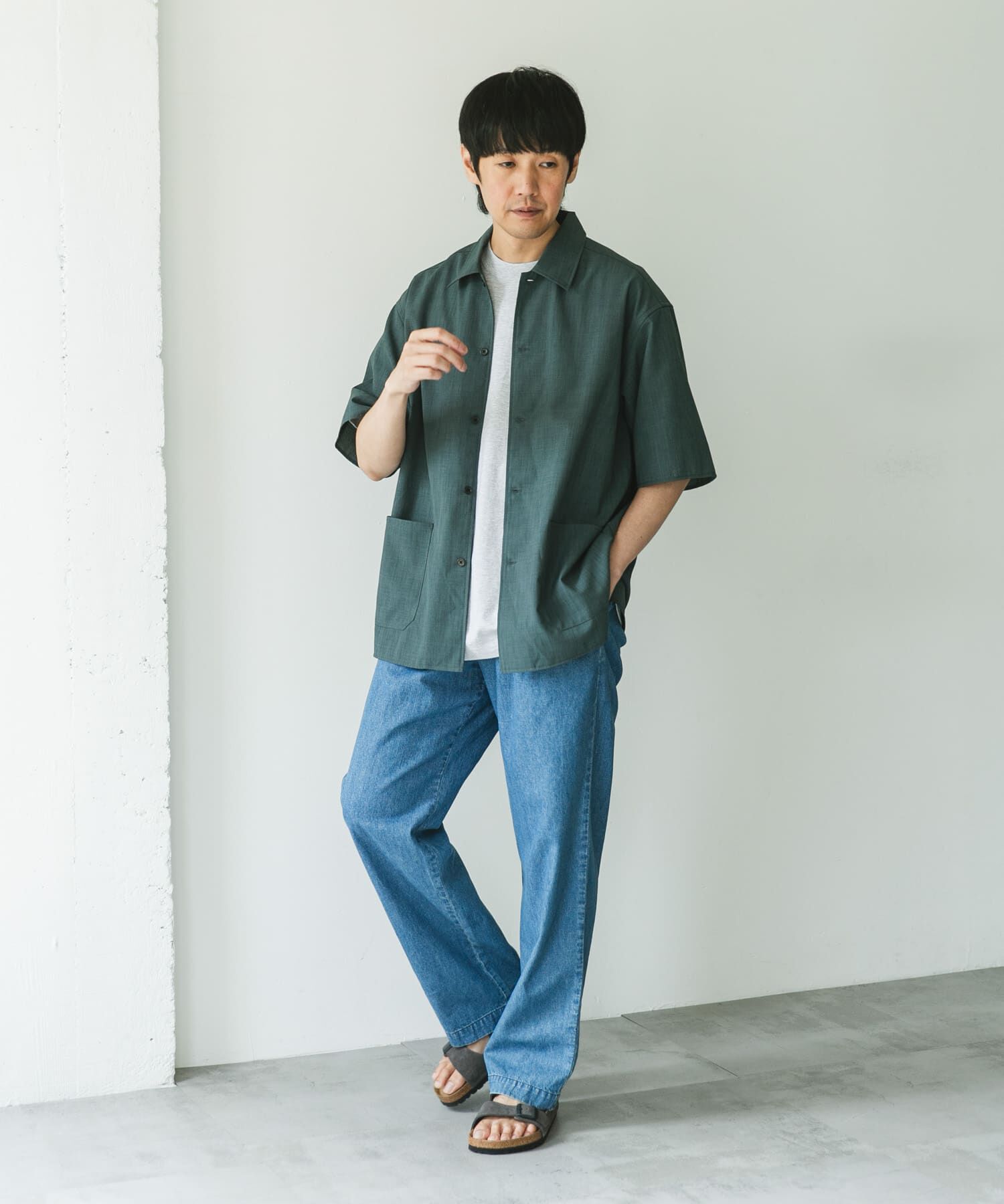 URBAN RESEARCH DOORS「『XLサイズ/WEB限定』『UR TECH DRYLUXE』SHORT-SLEEVE SHIRTS」|シャツ・ブラウス|