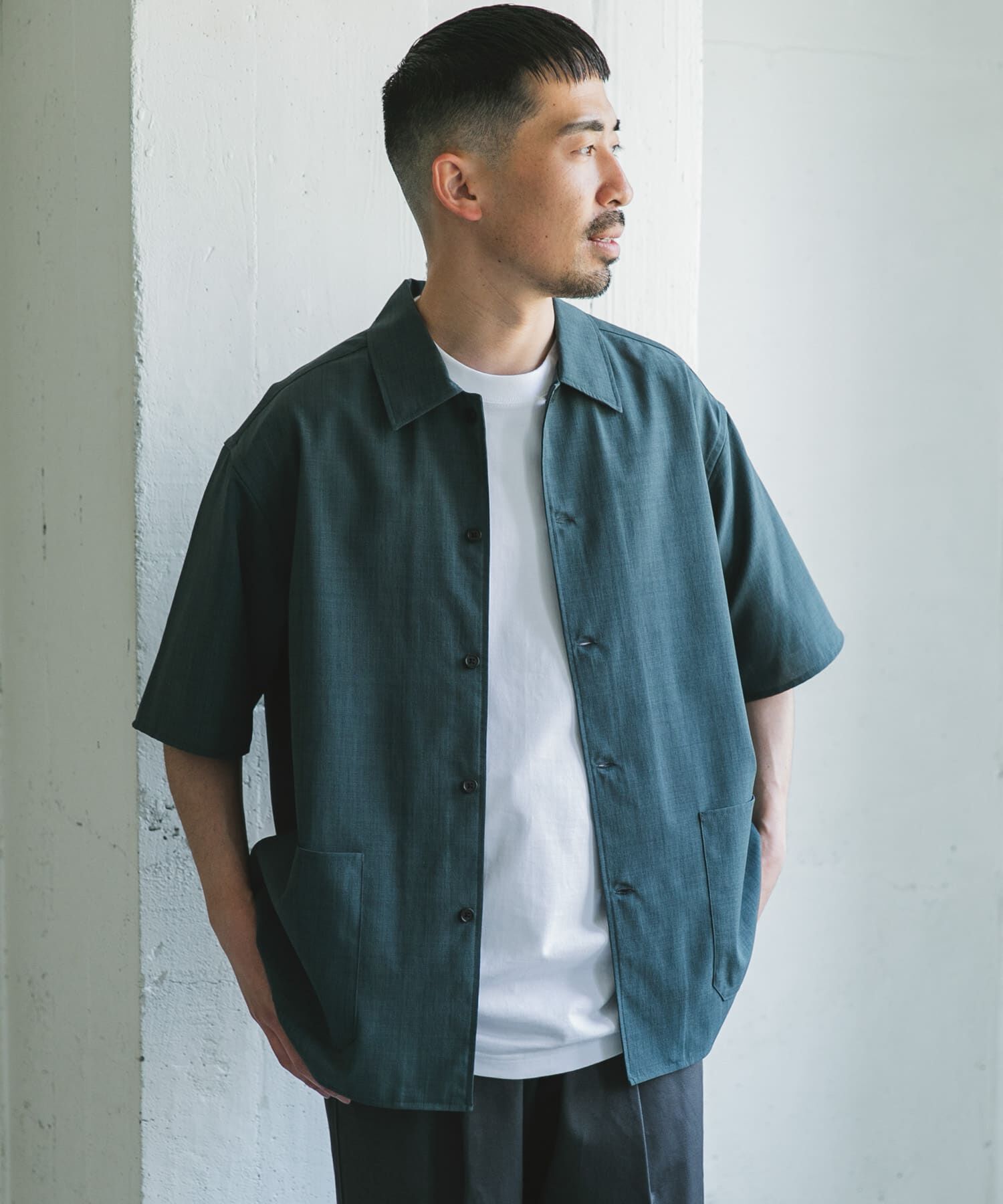 URBAN RESEARCH DOORS「『XLサイズ/WEB限定』『UR TECH DRYLUXE』SHORT-SLEEVE SHIRTS」|シャツ・ブラウス|