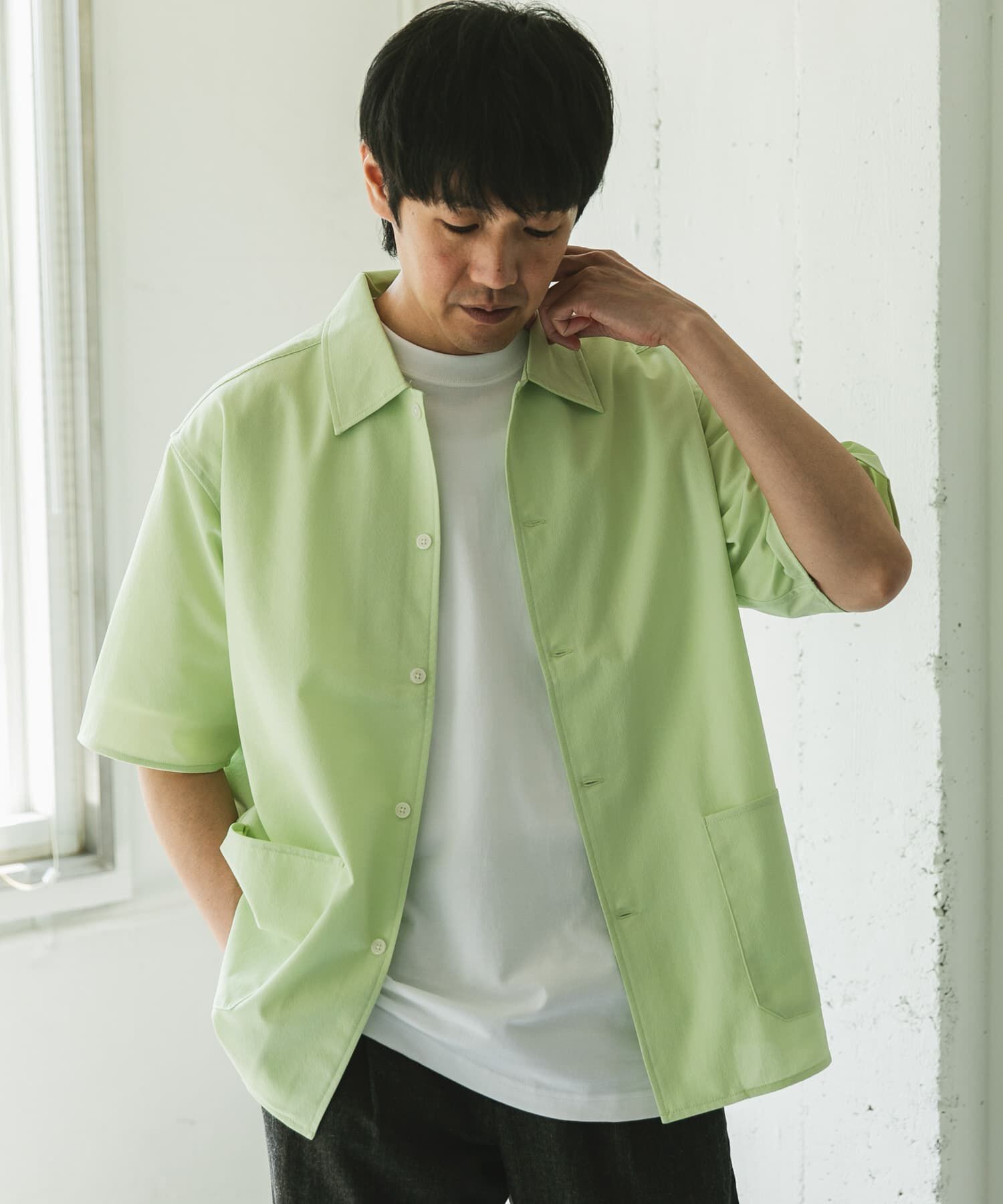 URBAN RESEARCH DOORS「『XLサイズ/WEB限定』『UR TECH DRYLUXE』SHORT-SLEEVE SHIRTS」|シャツ・ブラウス|