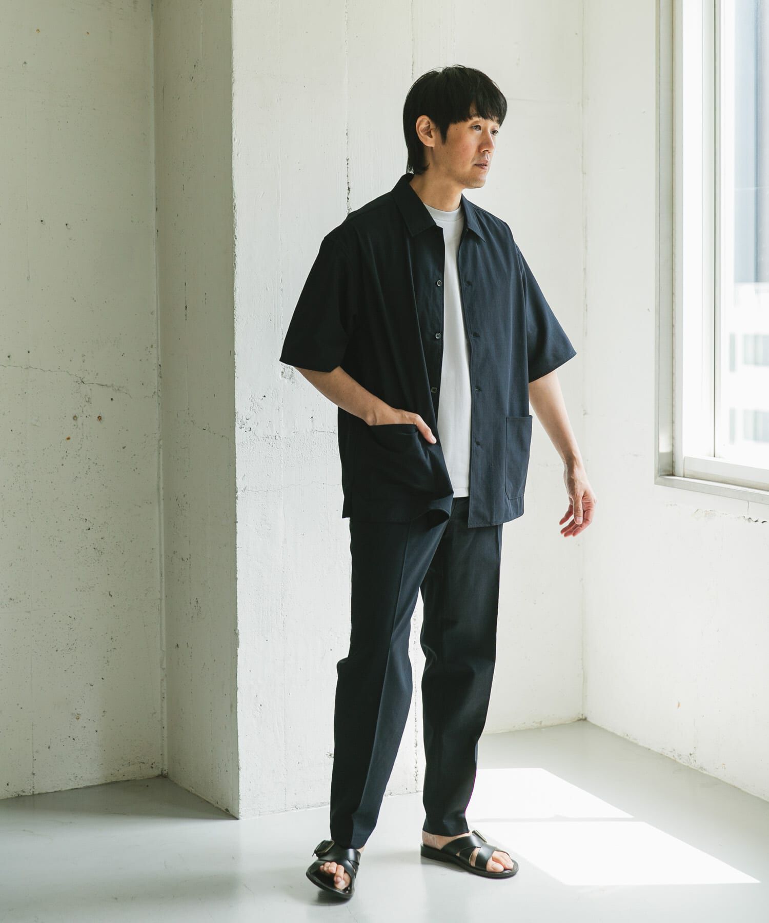 URBAN RESEARCH DOORS「『XLサイズ/WEB限定』『UR TECH DRYLUXE』SHORT-SLEEVE SHIRTS」|シャツ・ブラウス|
