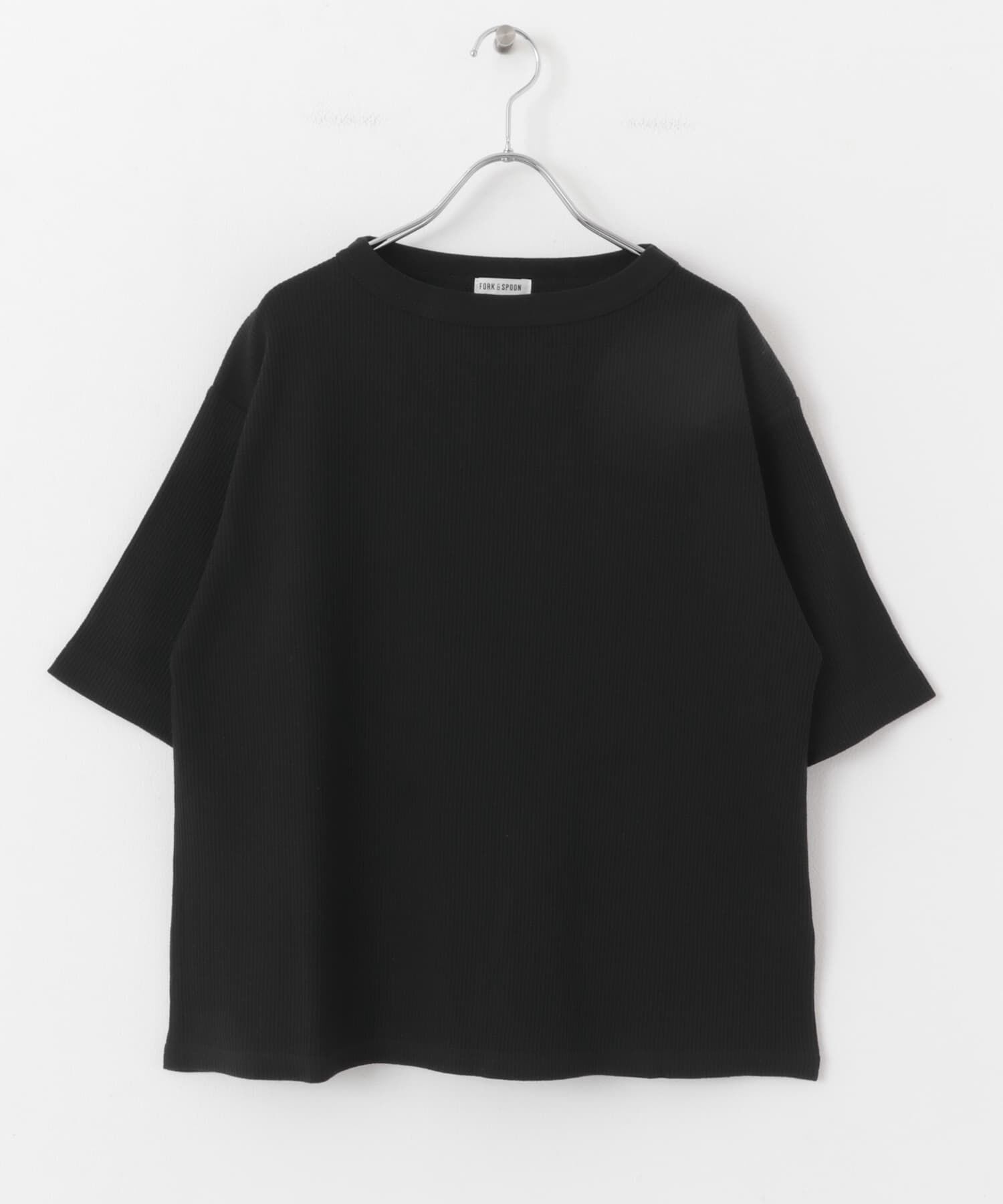 URBAN RESEARCH DOORS「FORK&SPOON　ミニワッフル5分袖Tシャツ」|Tシャツ・カットソー|