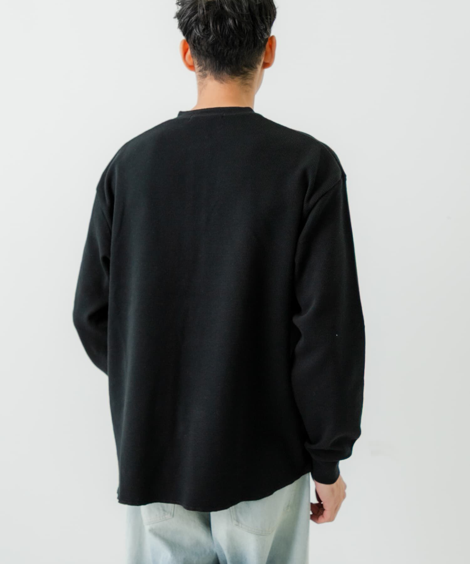 URBAN RESEARCH「『UR TECH』度詰めワッフルヘンリーロングスリーブ」|Tシャツ・カットソー|