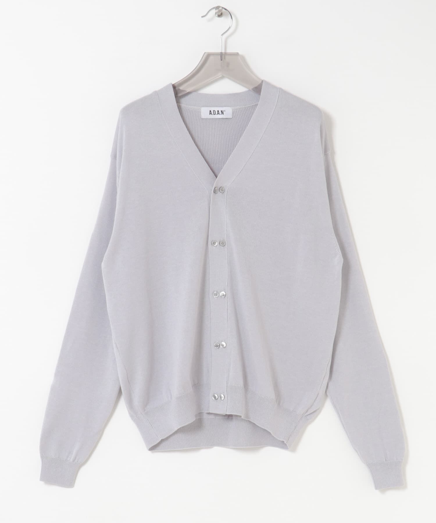 URBAN RESEARCH「A.D.A.N　SILK 2B KNIT CARDIGAN」|カーディガン|パープル系その他