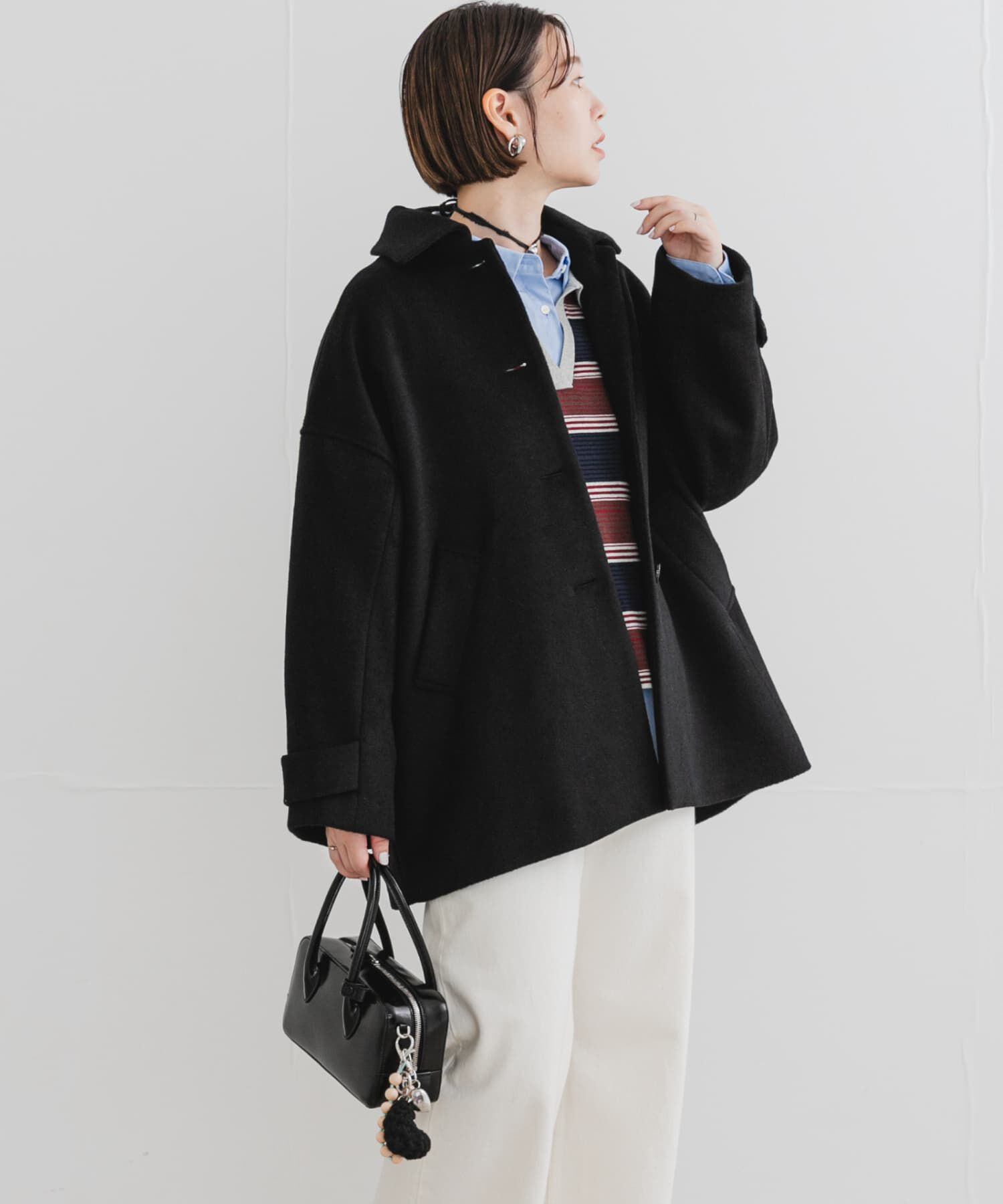 URBAN RESEARCH ROSSO「F by ROSSO　『UR TECH』ビーバーテントラインコート」|ステンカラーコート|