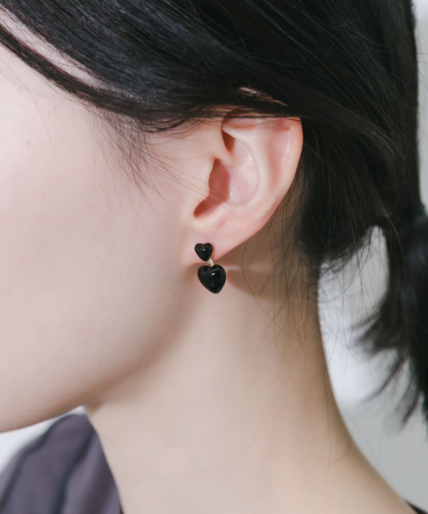 SMELLY「ダブルハートピアス」|ピアス|