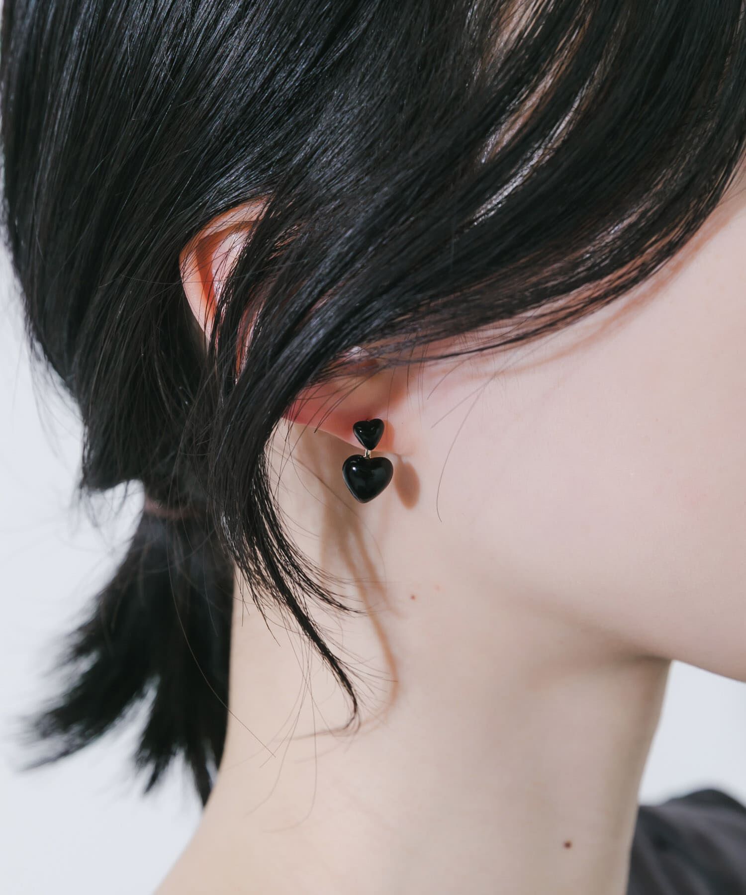 SMELLY「ダブルハートピアス」|ピアス|