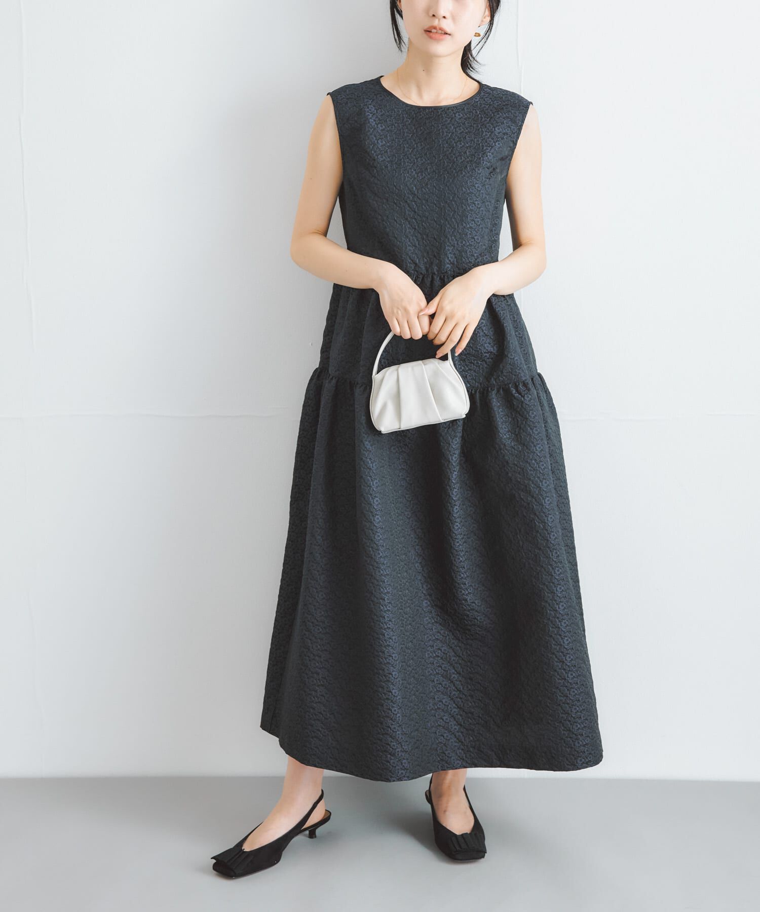 URBAN RESEARCH ROSSO「フラワージャガードフォルムワンピース」|ワンピース|
