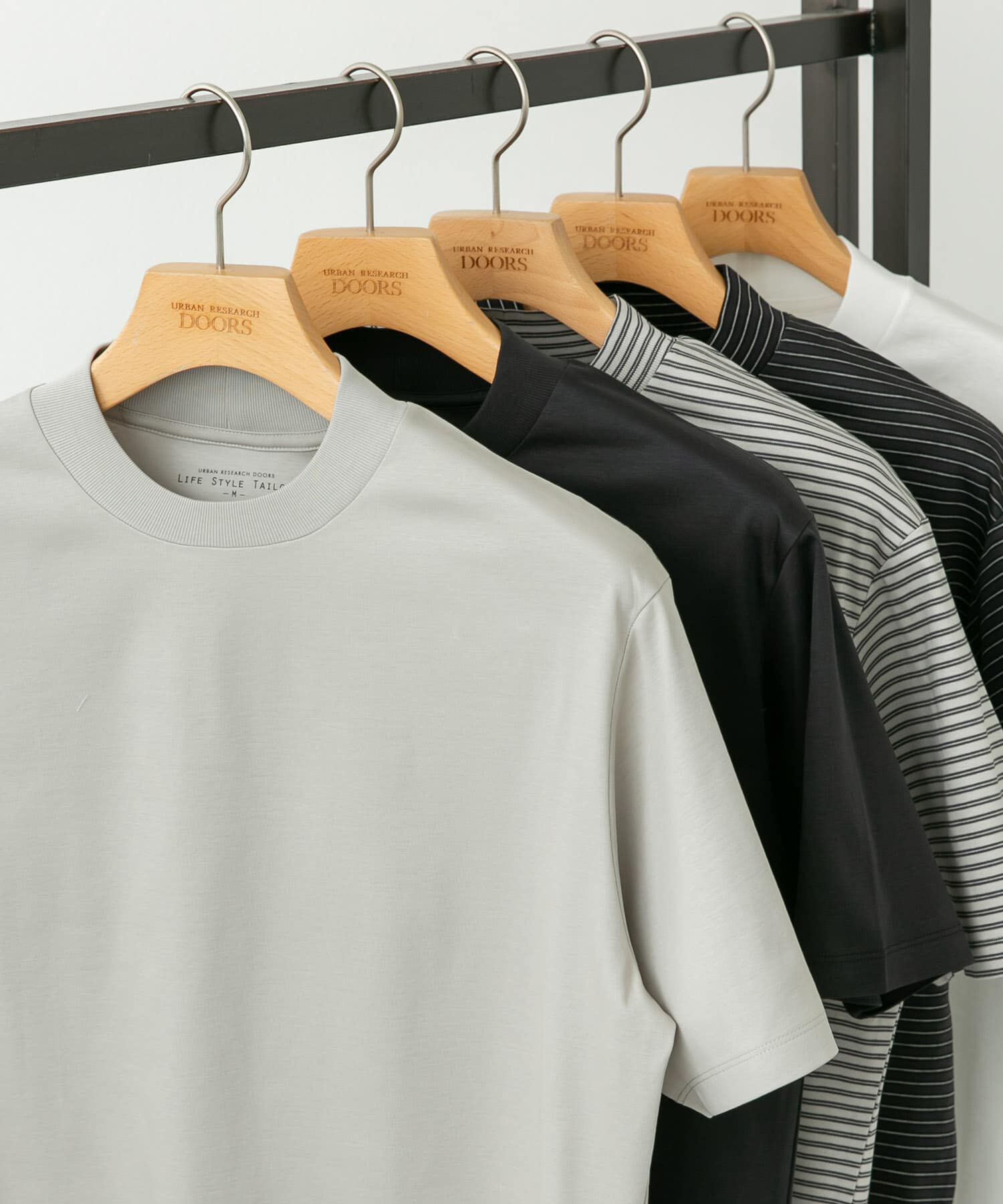 URBAN RESEARCH DOORS「『UR TECH』LIFE STYLE TAILOR　サマシェア ドレスTシャツ」|シャツ・ブラウス|ライトグレー