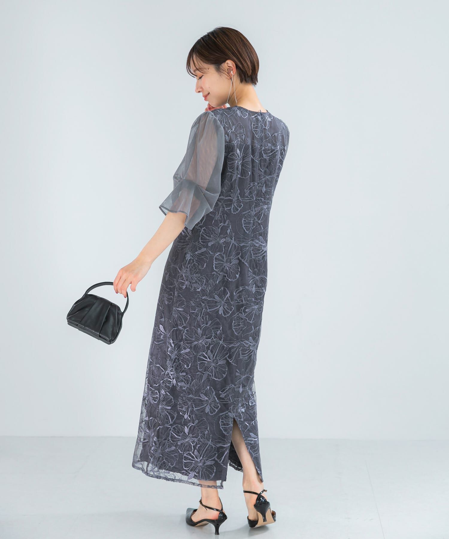 URBAN RESEARCH ROSSO「『別注』kaene&times;ROSSO　フラワーエンブロイダリードレス」|ワンピース|