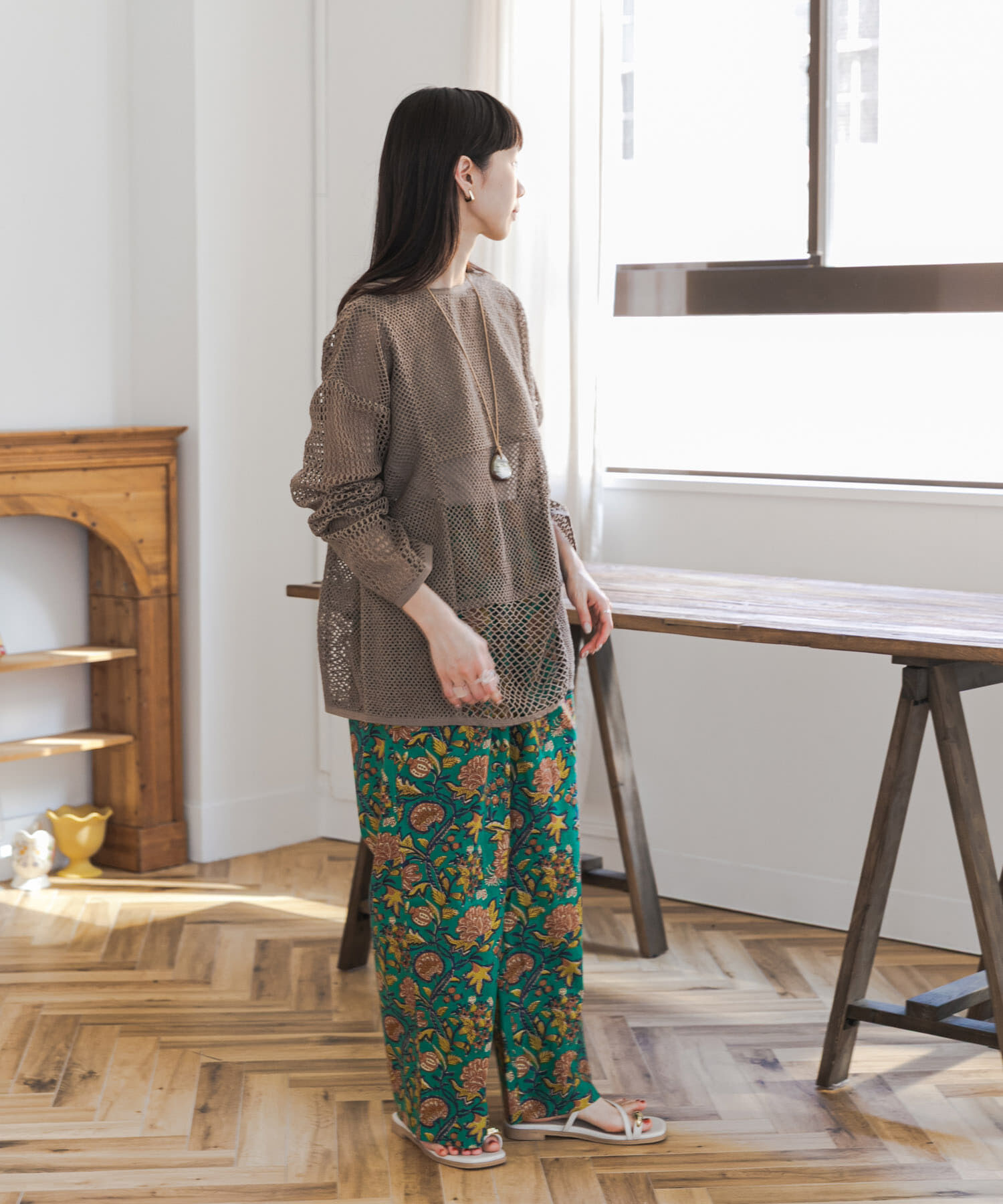 URBAN RESEARCH DOORS「2wayメッシュプルオーバー」|ニット・セーター|