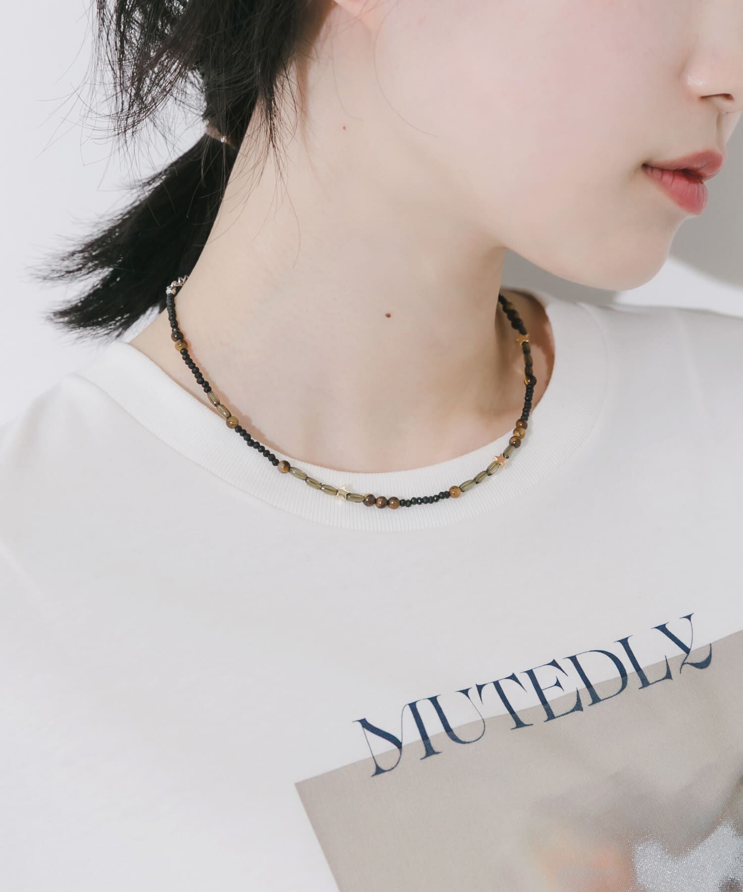 SMELLY「スターモチーフマルチビーズネックレス」|ネックレス|