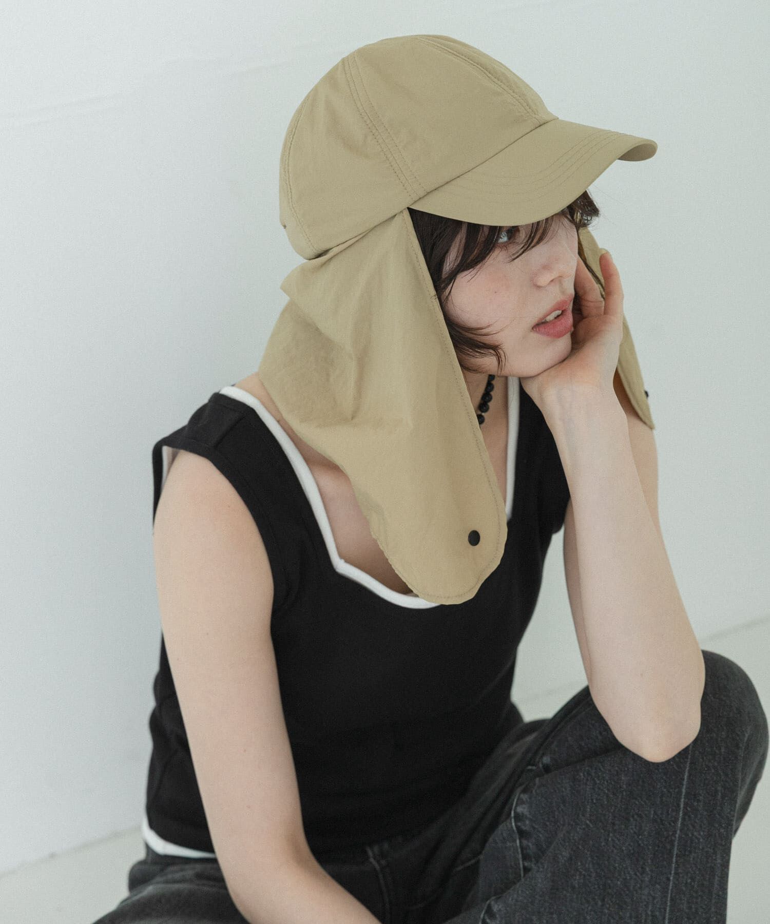 Sonny Label 「UVカットサンシェードハット」|ハット|ベージュ